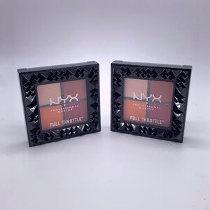 2x NYX Throttle Shadow Palette Color Riot